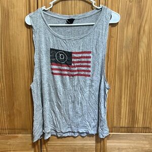 Pure Barre Americana Tank, distressed logo